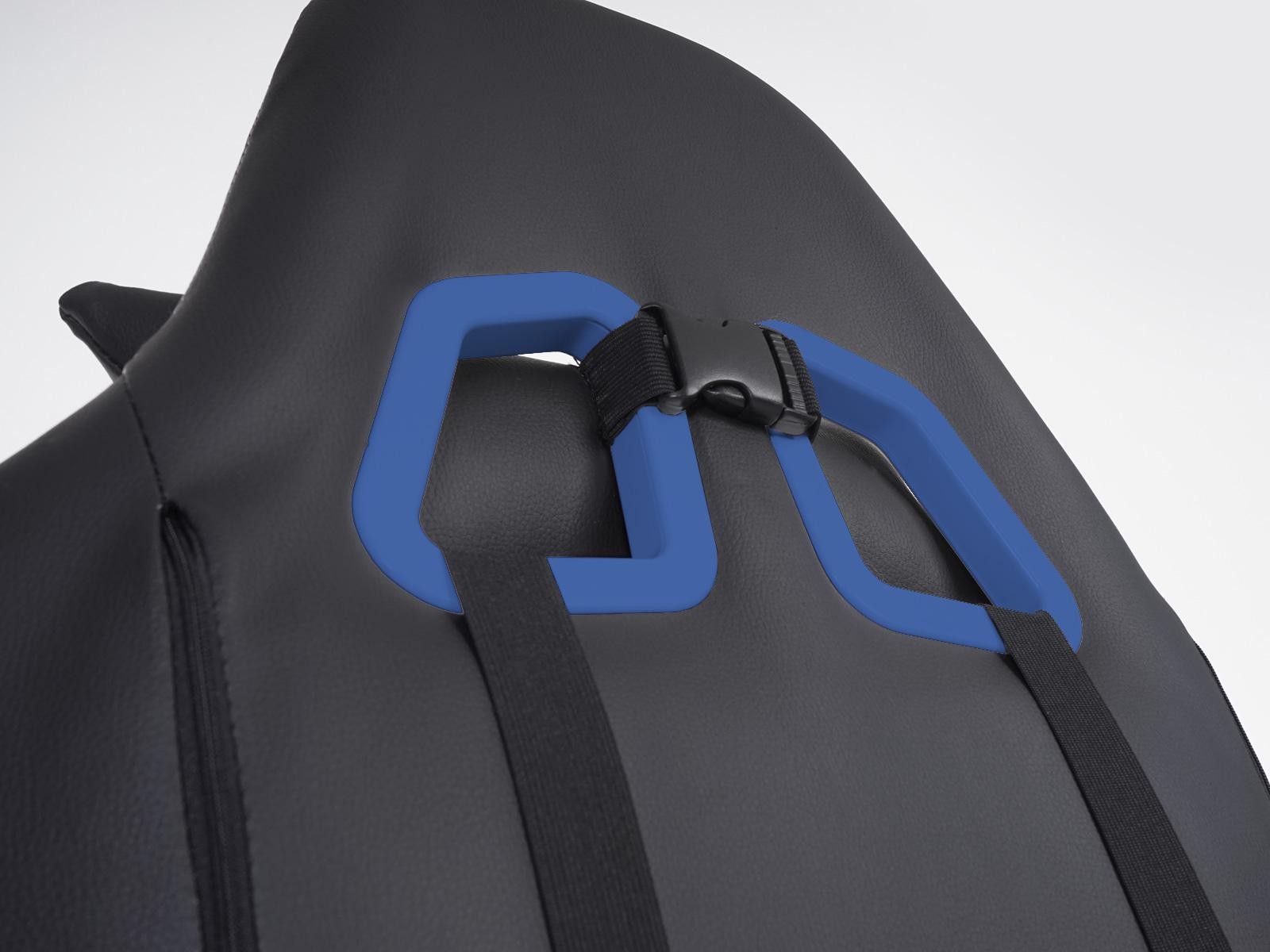 Sillón Gaming DRIVER, Diseño Muy Deportivo, Máxima Comodidad, Incluye Cojines, En Piel Negro y Rojo