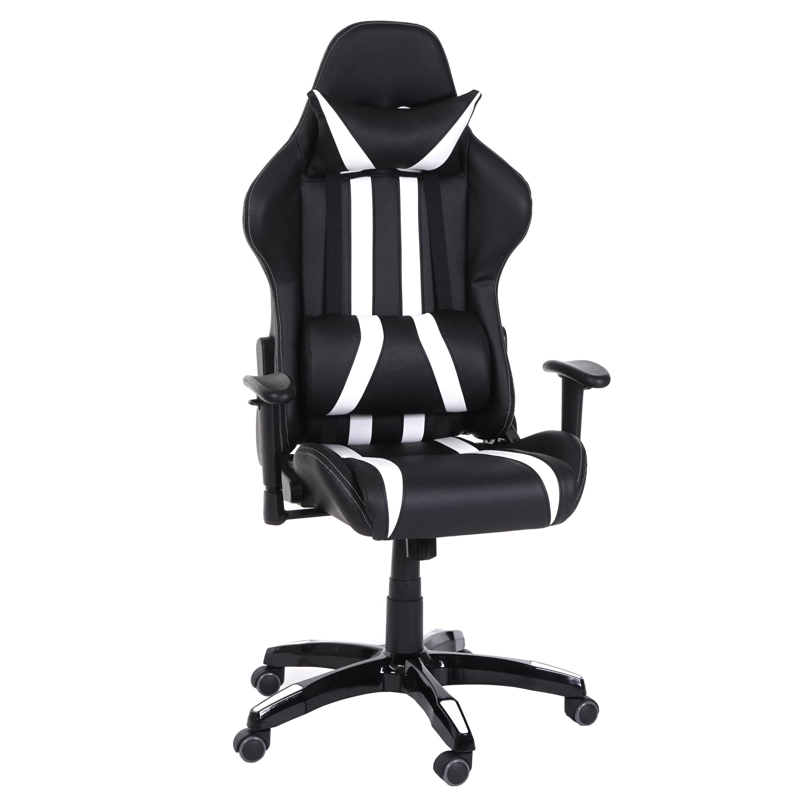 Sillón Gaming DRIVER, Diseño Muy Deportivo, Máxima Comodidad, Incluye Cojines, En Piel Negro y Rojo