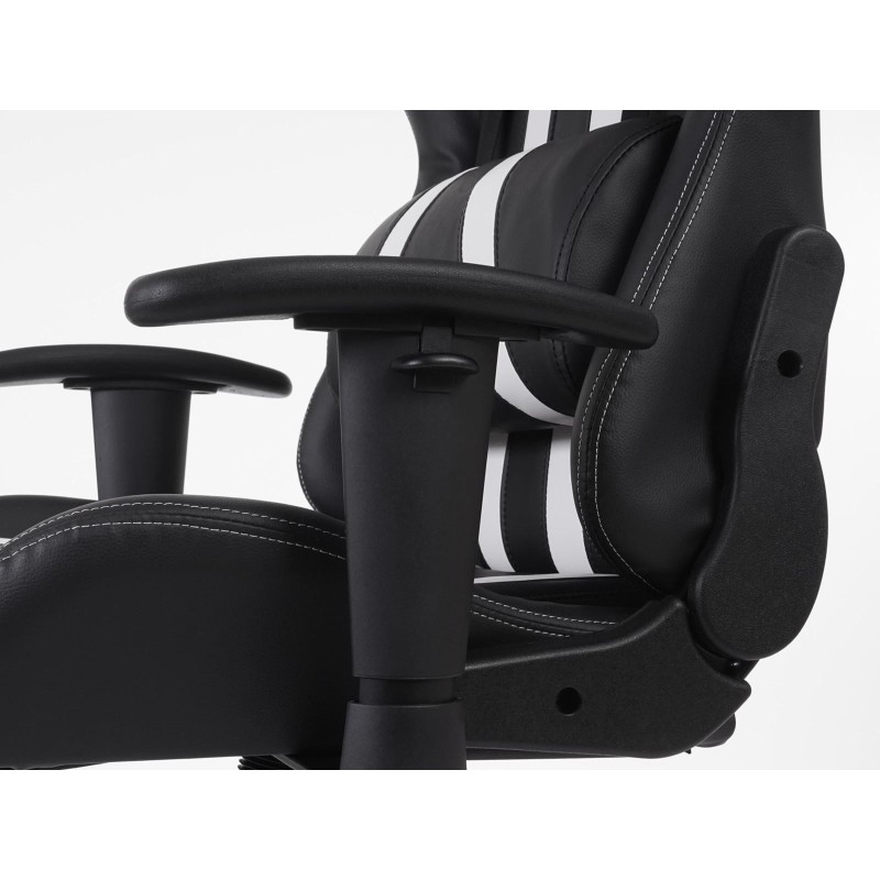 Sillon Gaming DRIVER, Impresionante diseño deportivo, con cojines, en negro y rojo