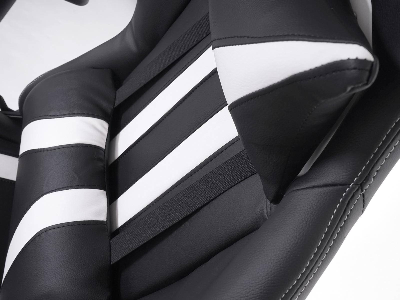 Sillón Gaming DRIVER, Diseño Muy Deportivo, Máxima Comodidad, Incluye Cojines, En Piel Negro y Rojo