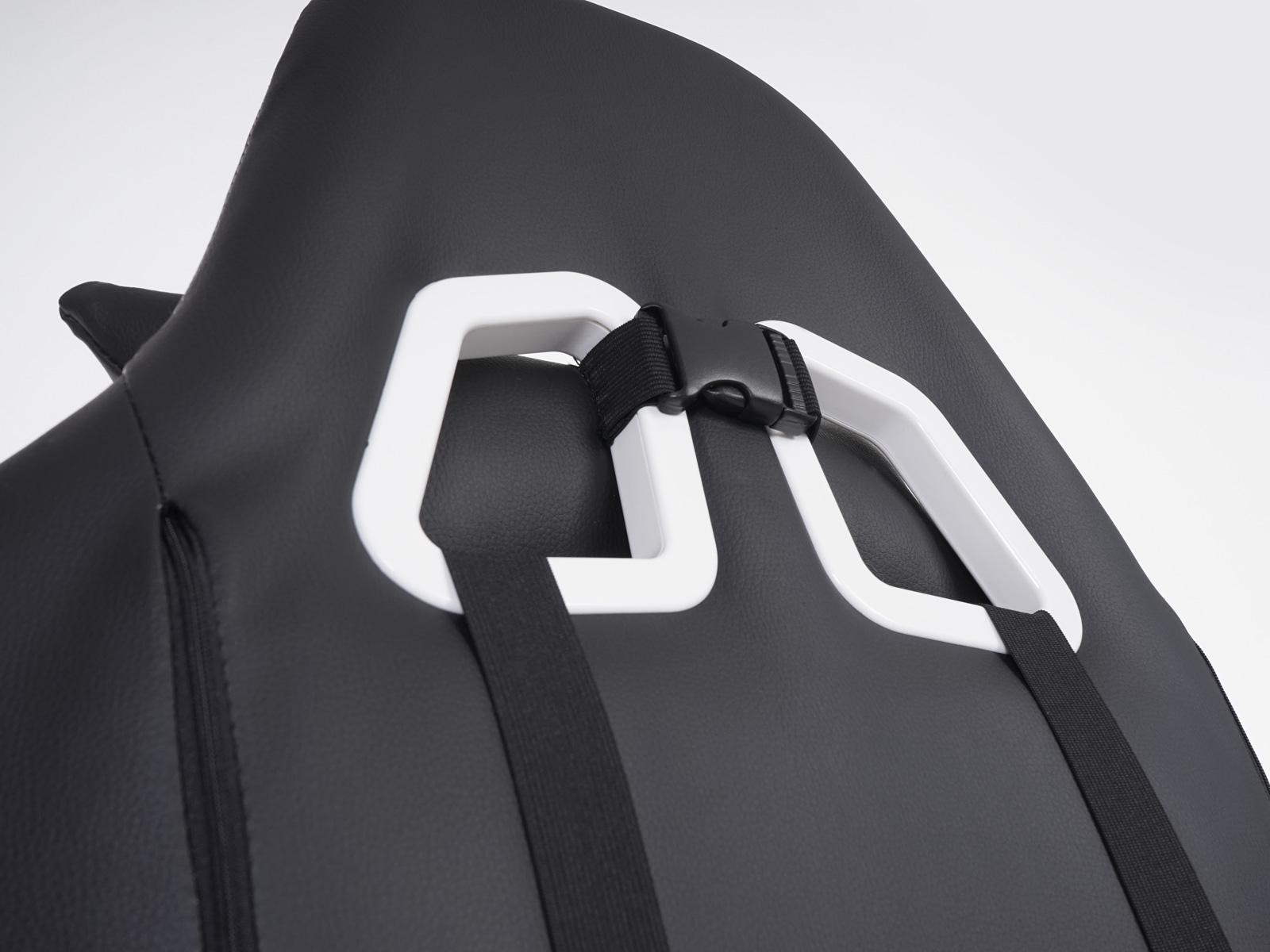 Sillón Gaming DRIVER, Diseño Muy Deportivo, Máxima Comodidad, Incluye Cojines, En Piel Negro y Rojo