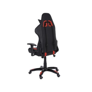 Sillon Gaming DRIVER, Impresionante diseño deportivo, con cojines, en negro y rojo