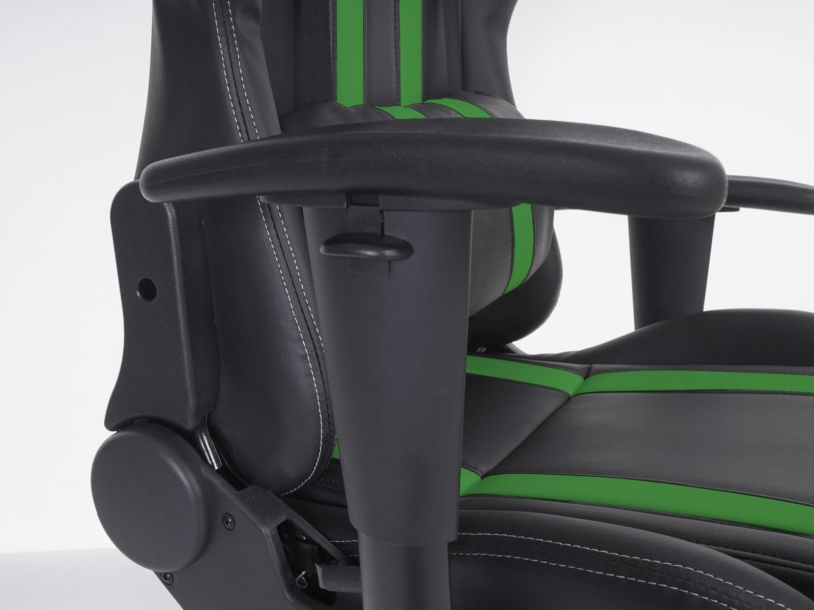 Sillón Gaming DRIVER, Diseño Muy Deportivo, Máxima Comodidad, Incluye Cojines, En Piel Negro y Rojo