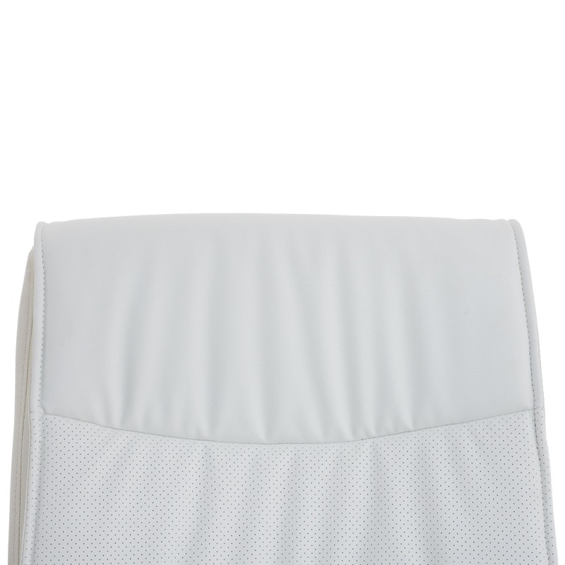 Silla de Confidente CAROL, estructura metálica, en Piel color Negro