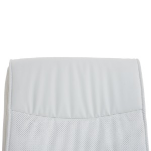 Silla de Confidente CAROL, estructura metálica, en Piel color Negro