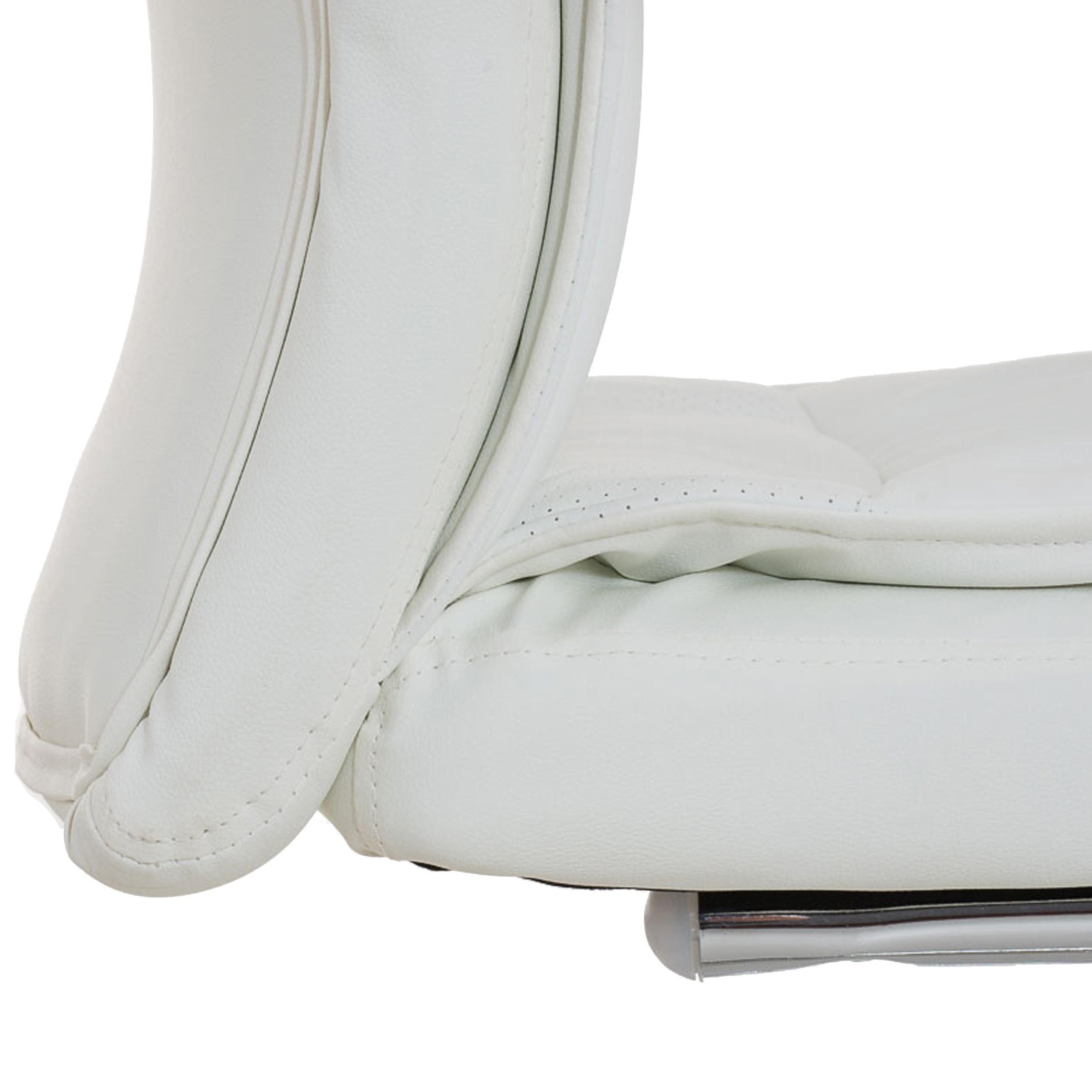 Silla de Confidente CAROL, estructura metálica resistente, gran acolchado, reposabrazos, Piel Negro
