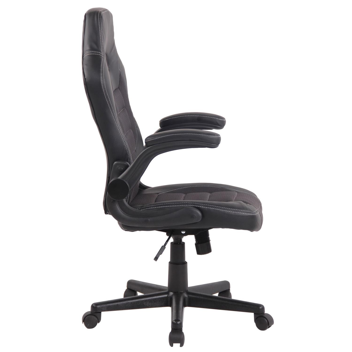 Silla de Ordenador Gaming LOTUS, reposabrazos abatibles, en piel y malla transpirable color negro