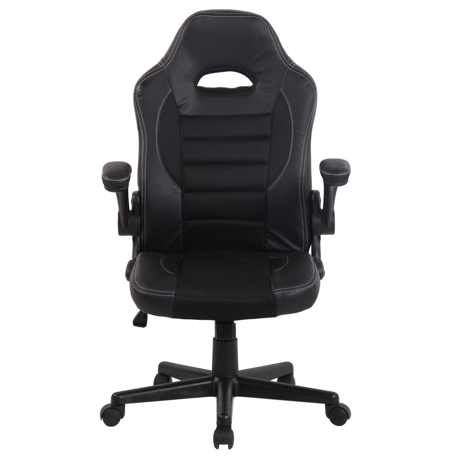 Silla de Ordenador Gaming LOTUS, reposabrazos abatibles, en piel y malla transpirable color negro