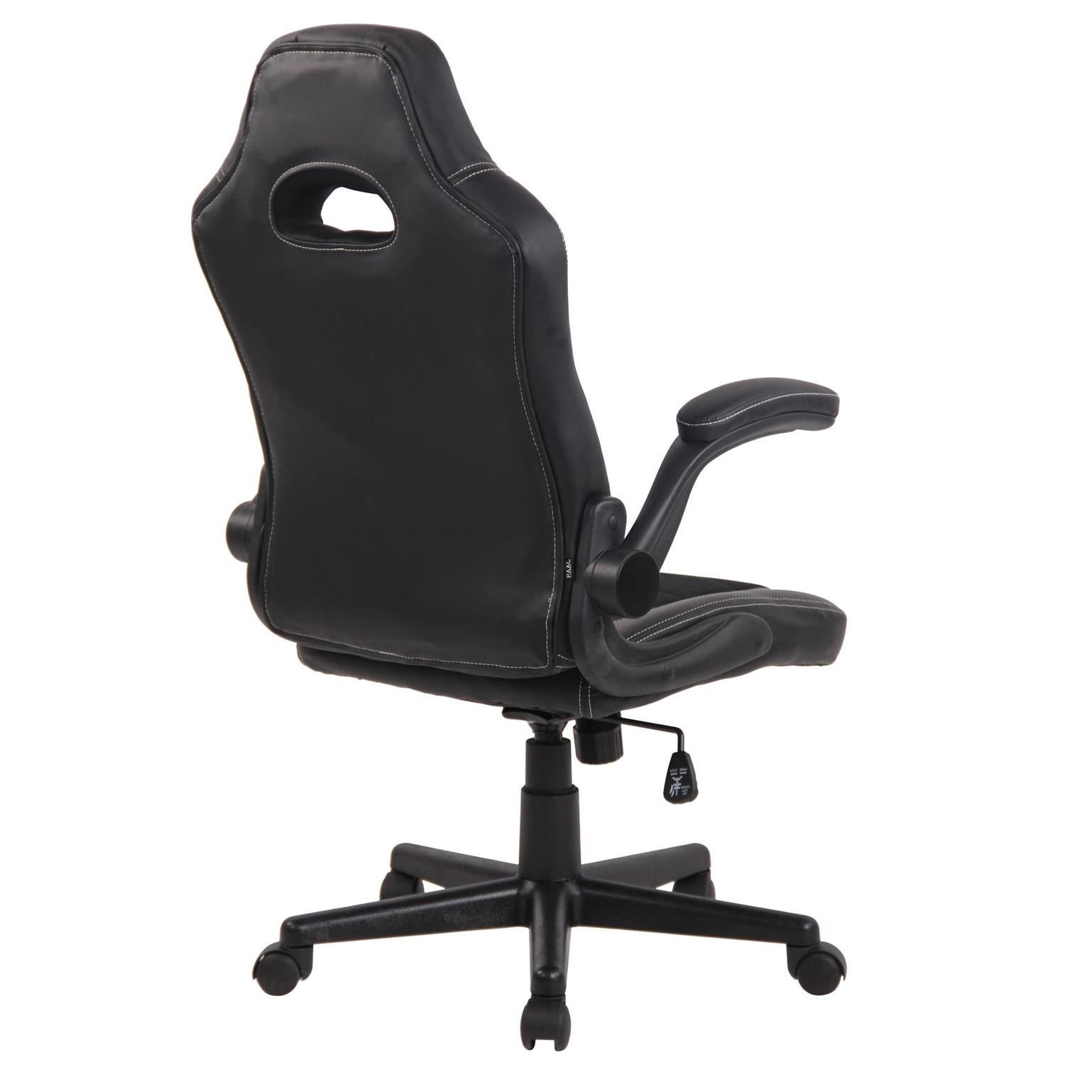Silla de Ordenador Gaming LOTUS, reposabrazos abatibles, en piel y malla transpirable color negro