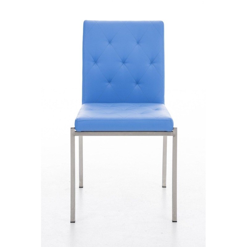 Silla de Confidente GALA, bonito diseño, robusta y resistente, Piel Negra