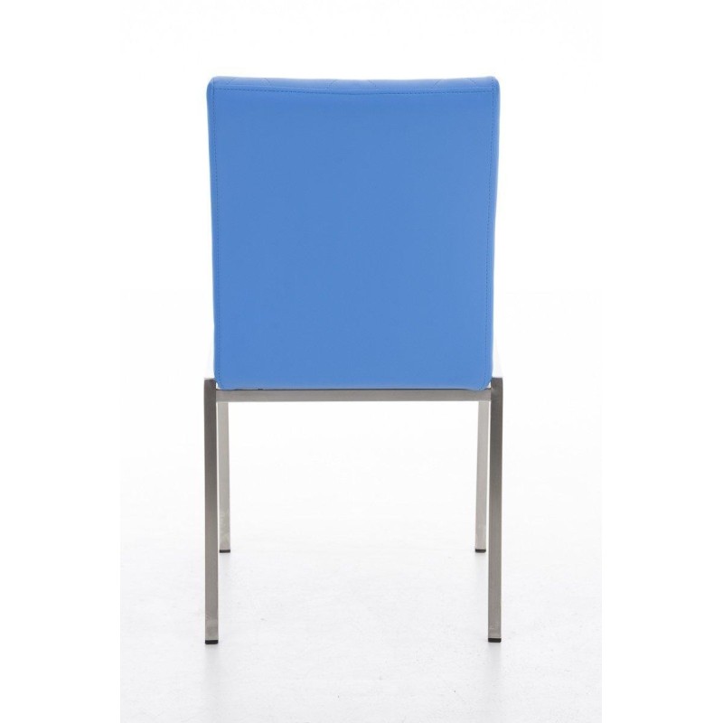 Silla de Confidente GALA, bonito diseño, robusta y resistente, Piel Negra