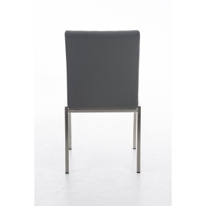 Silla de Confidente GALA, bonito diseño, robusta y resistente, Piel Negra