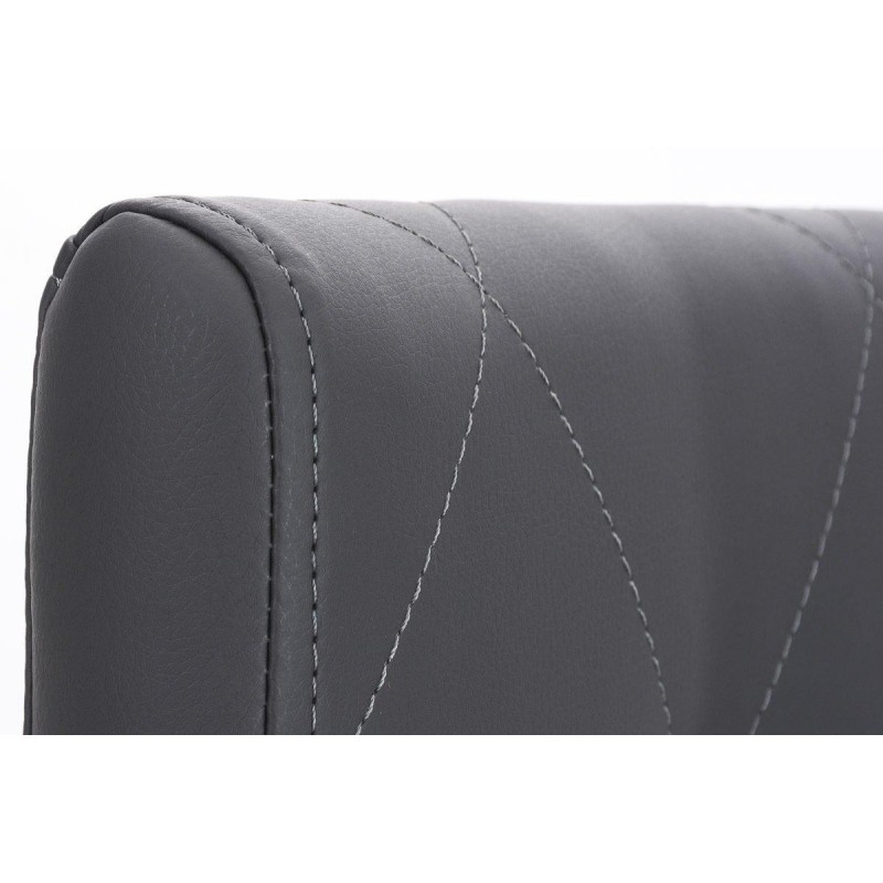 Silla de Confidente GALA, bonito diseño, robusta y resistente, Piel Negra