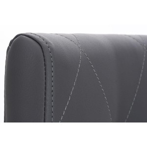 Silla de Confidente GALA, bonito diseño, robusta y resistente, Piel Negra