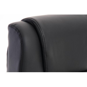 Sillón de oficina CONDOR, muy robusta, gran acolchado en negro