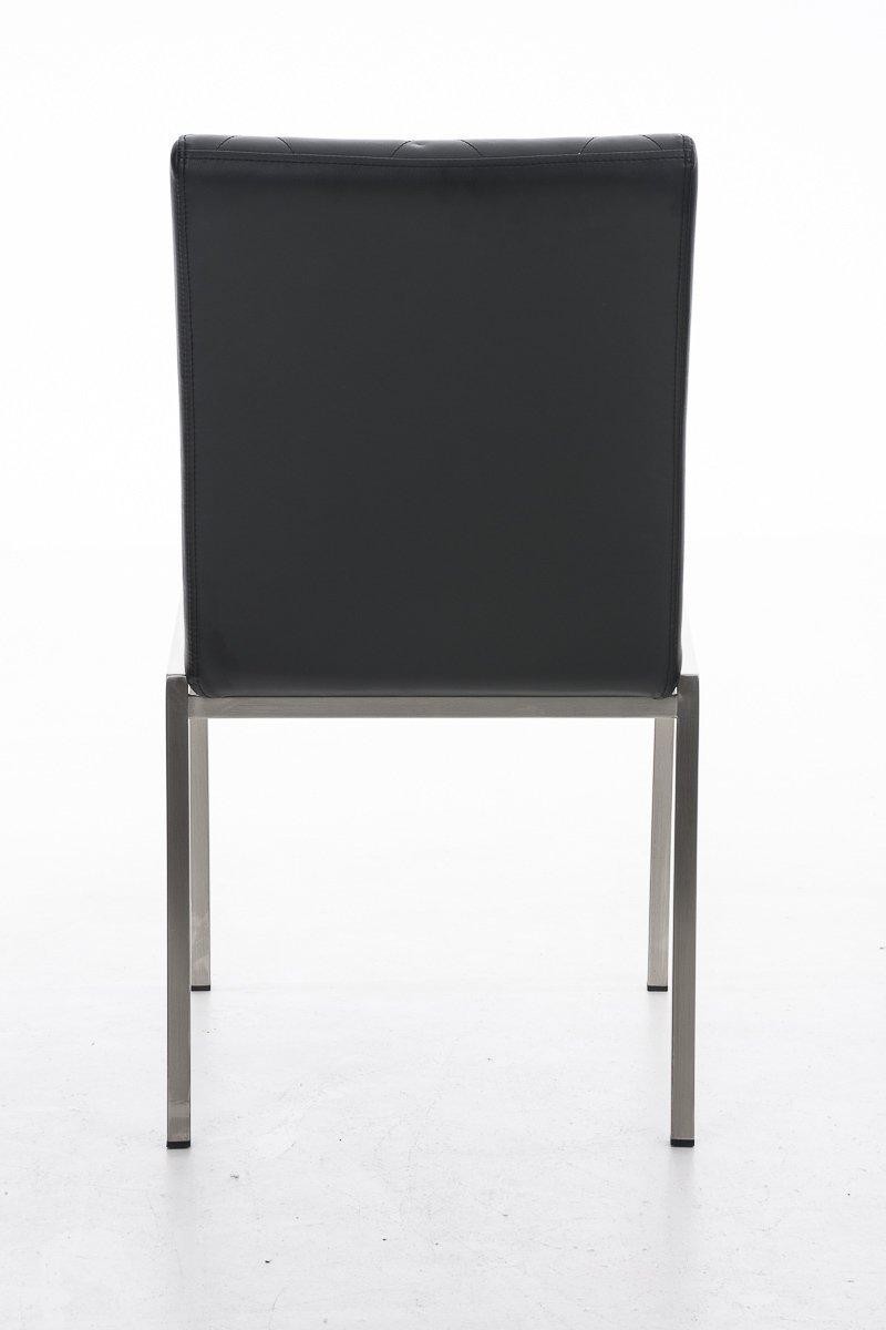 Silla de Confidente GALA, con Gran Acolchado, muy Robusta y Resistente, en Piel color Negro