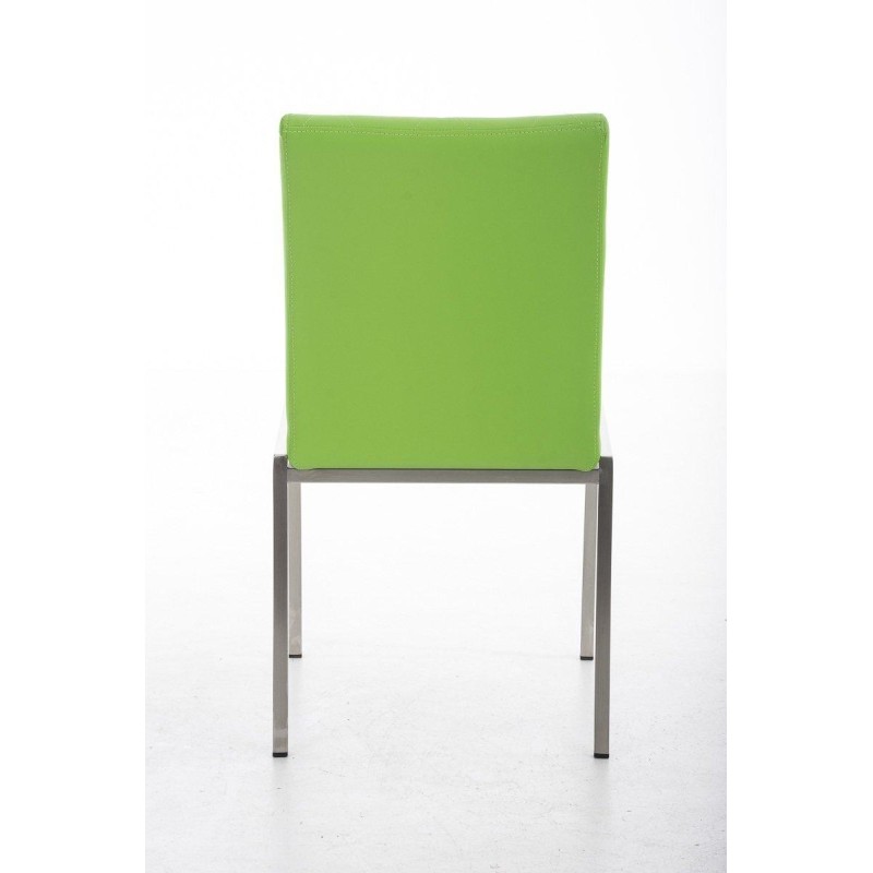 Silla de Confidente GALA, bonito diseño, robusta y resistente, Piel Negra