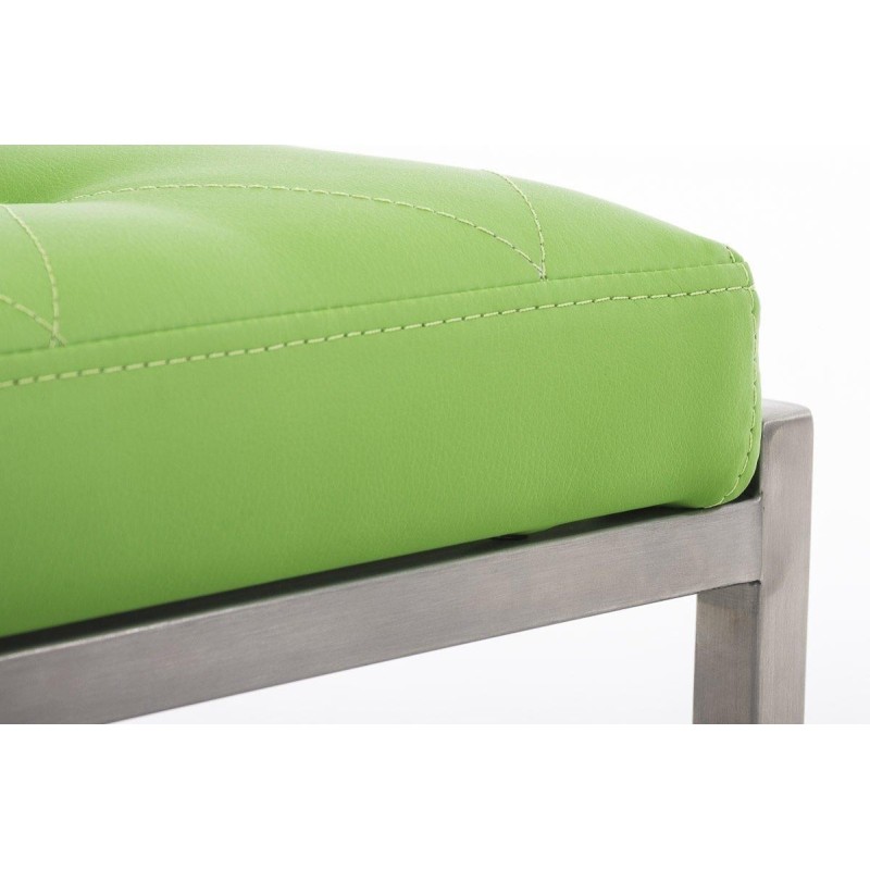Silla de Confidente GALA, bonito diseño, robusta y resistente, Piel Negra