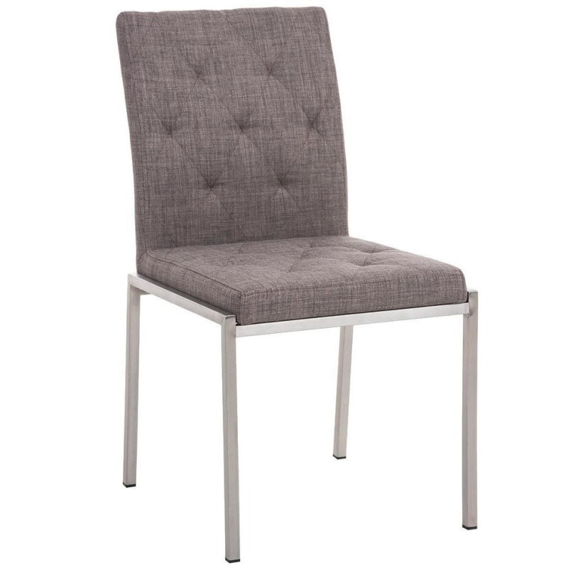 Silla de Confidente GALA TELA, bonito diseño, robusta y resistente, Tela Blanca
