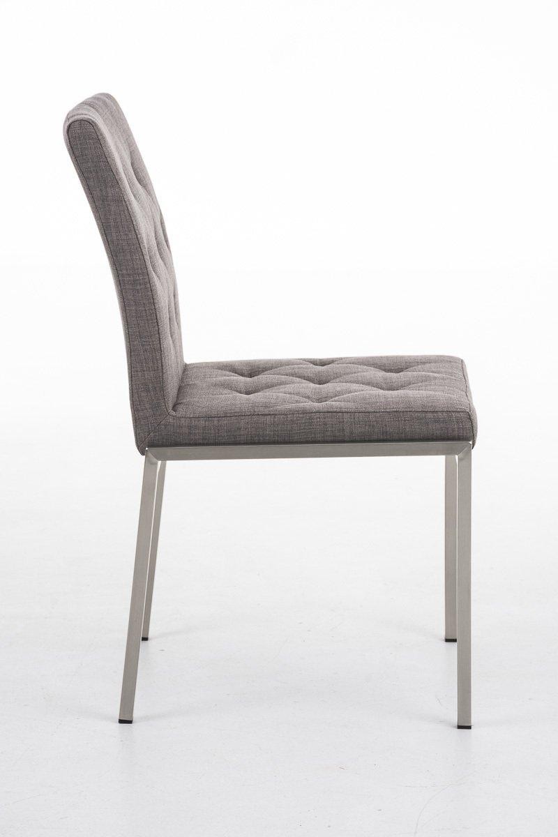 Silla de Confidente GALA TELA, con Gran Acolchado, muy Robusta y Resistente, en Tela color Blanco