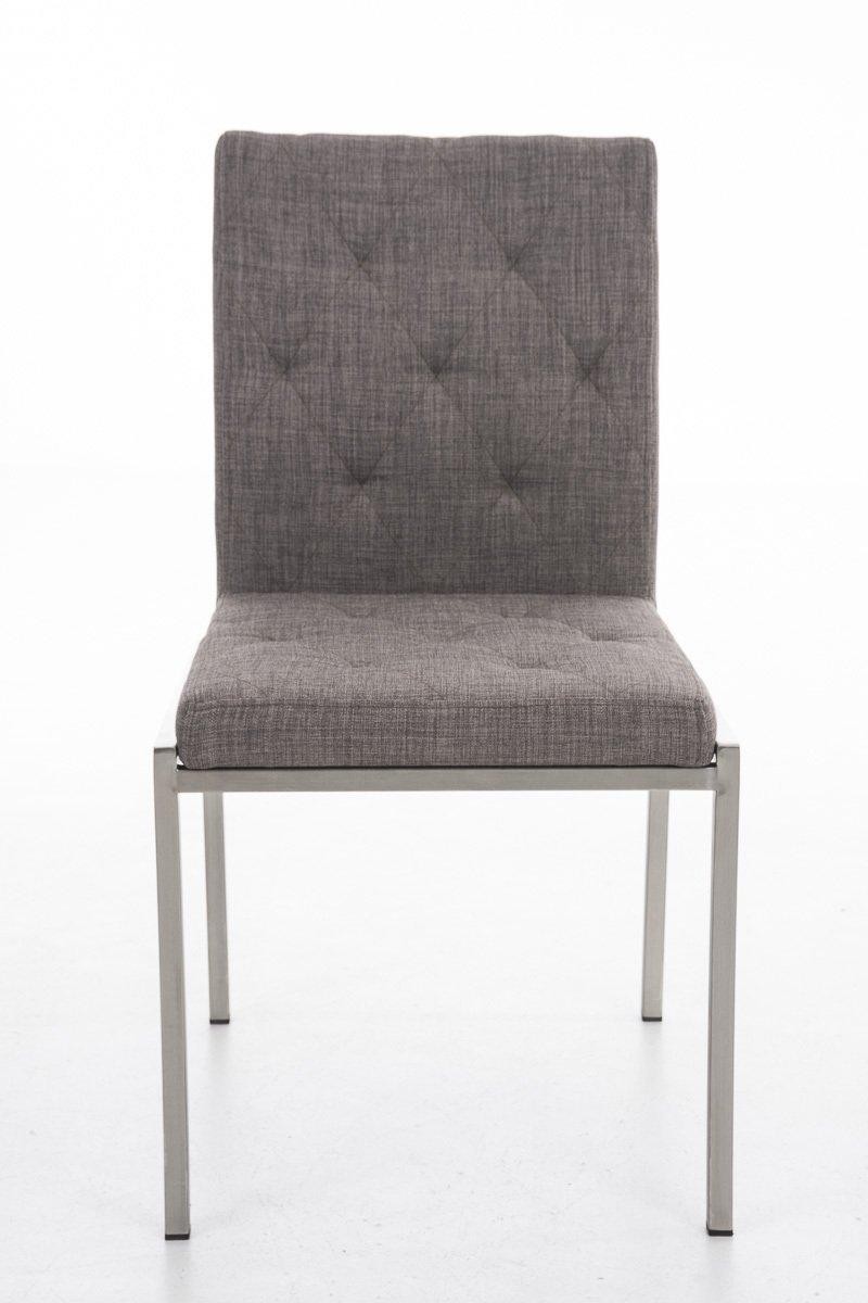Silla de Confidente GALA TELA, con Gran Acolchado, muy Robusta y Resistente, en Tela color Blanco