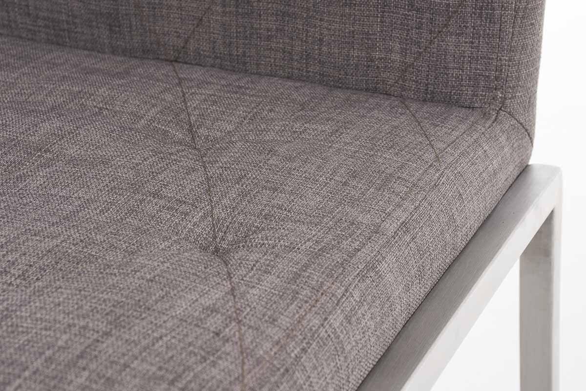 Silla de Confidente GALA TELA, con Gran Acolchado, muy Robusta y Resistente, en Tela color Blanco