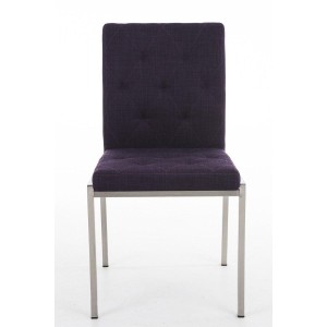 Silla de Confidente GALA TELA, bonito diseño, robusta y resistente, Tela Blanca