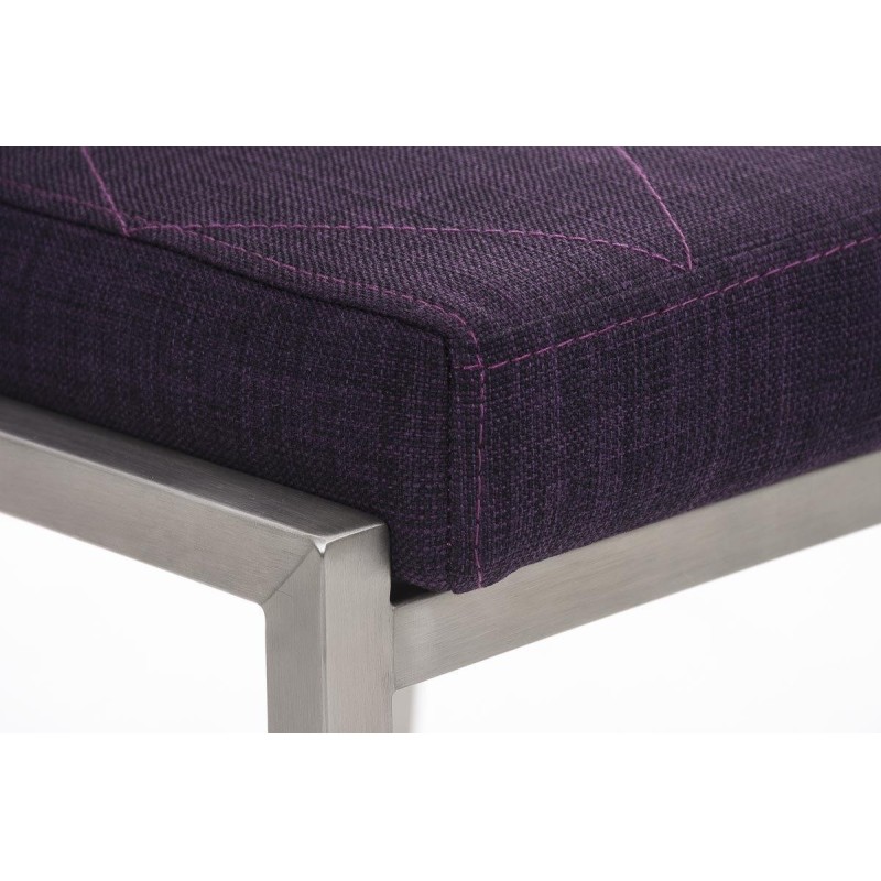 Silla de Confidente GALA TELA, bonito diseño, robusta y resistente, Tela Blanca