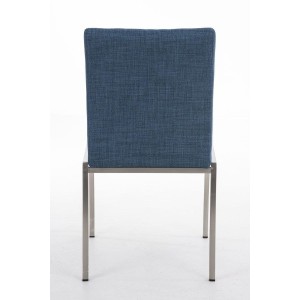 Silla de Confidente GALA TELA, bonito diseño, robusta y resistente, Tela Blanca