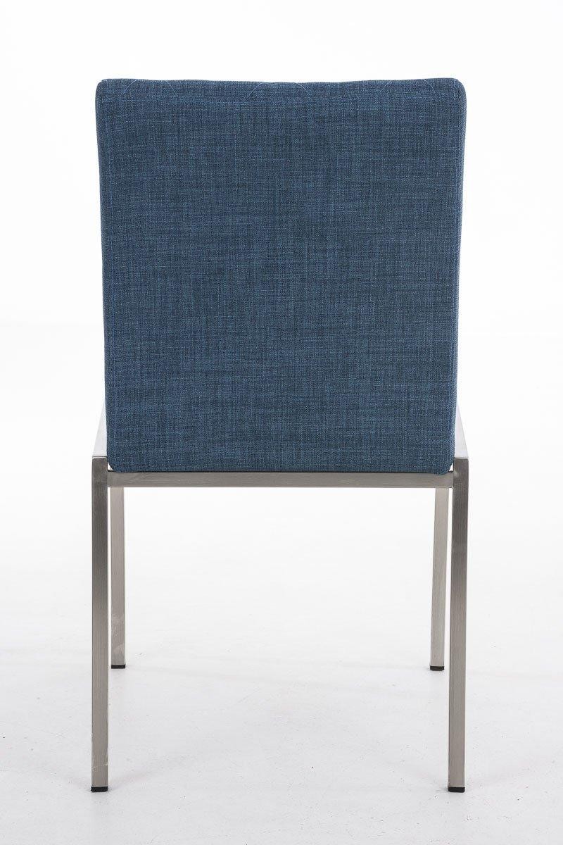 Silla de Confidente GALA TELA, con Gran Acolchado, muy Robusta y Resistente, en Tela color Blanco