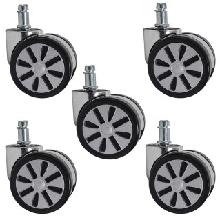 5x Ruedas para suelos Duros 11mm / 50mm ¡soportan hasta 120kgs! 2