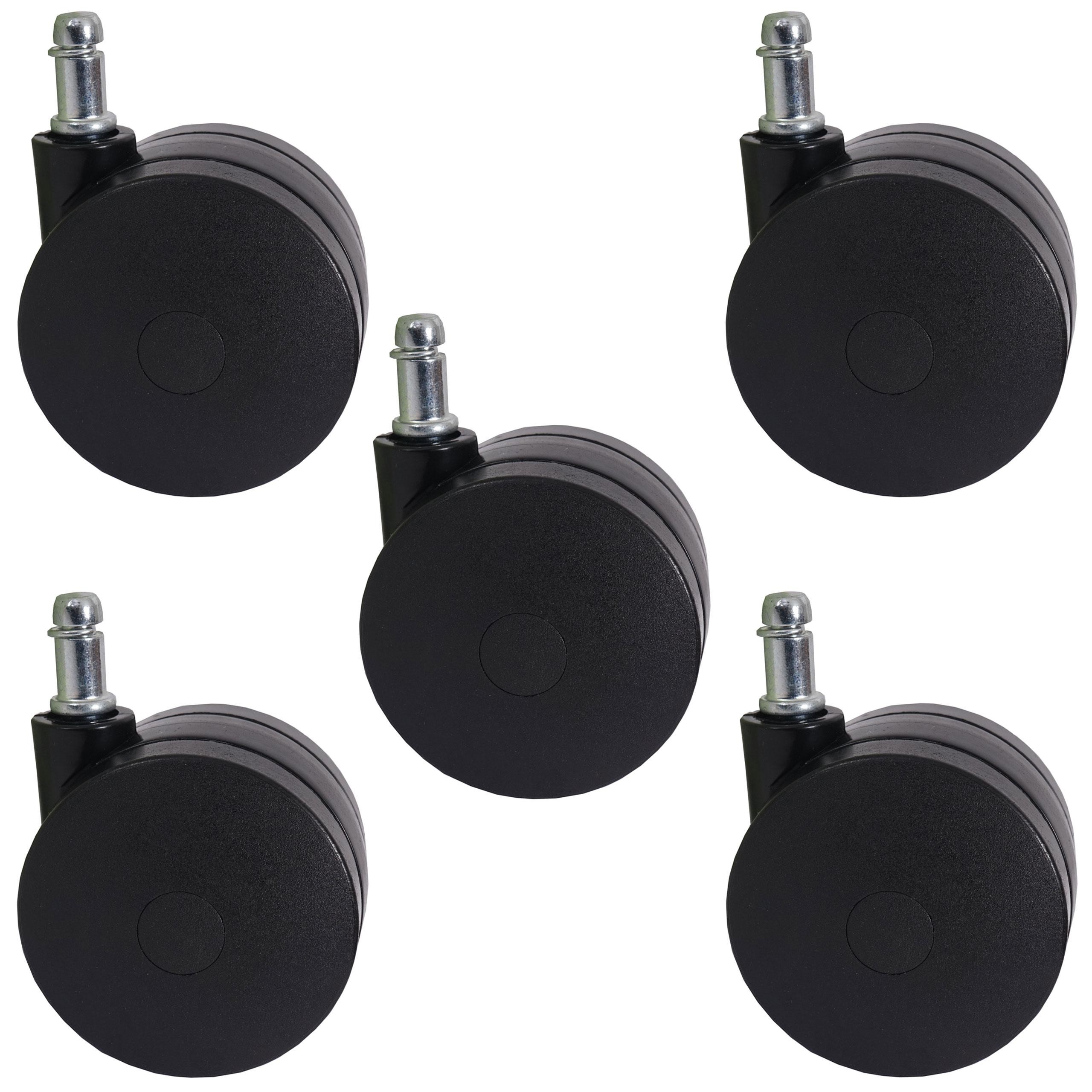 5x Ruedas Para Suelos Duros 11mm / 70mm, Muy Resistentes, ¡Hasta 150 kg!
