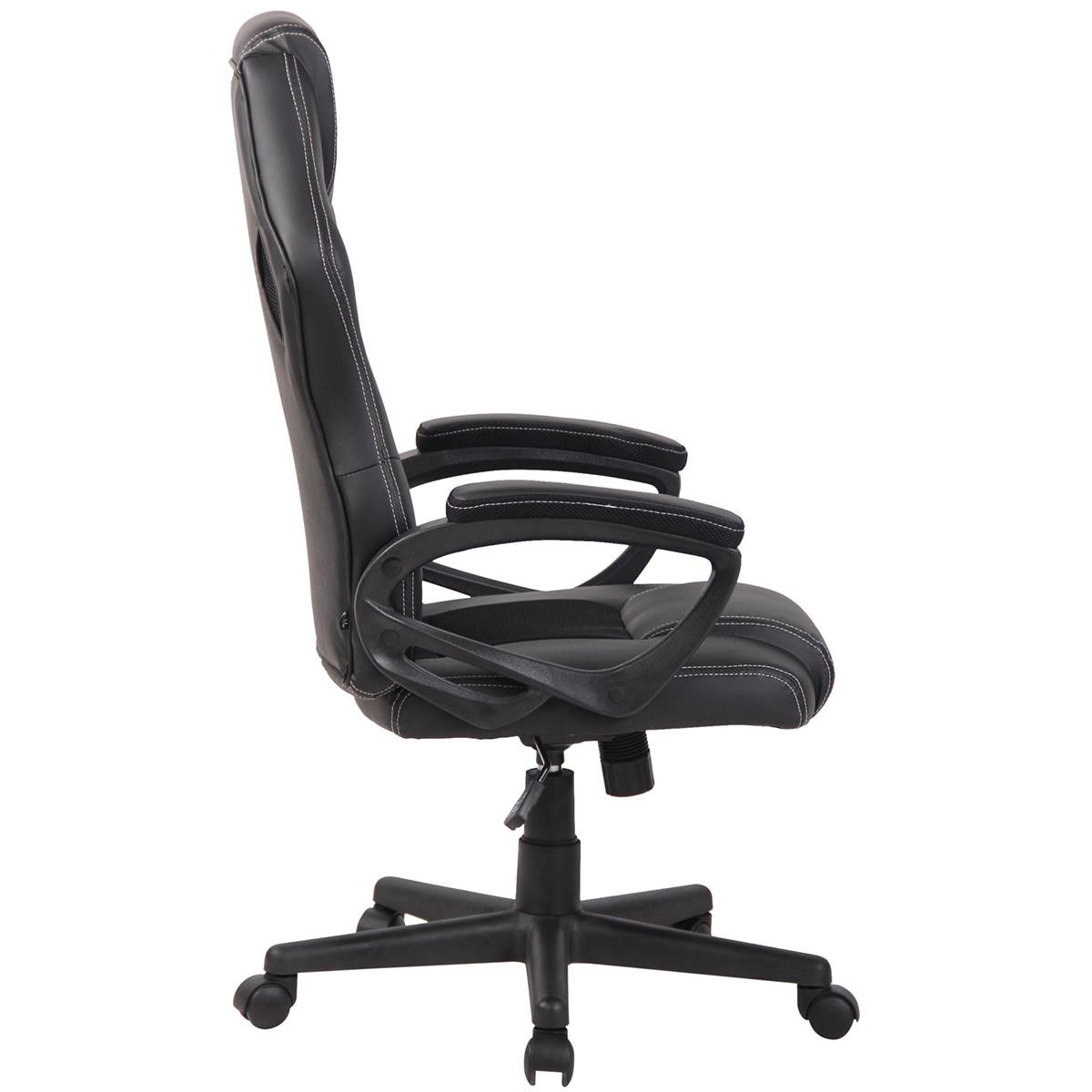 Silla Gaming MONTMELO, Espectacular Diseño Deportivo, En Piel y Tela, Color Negro