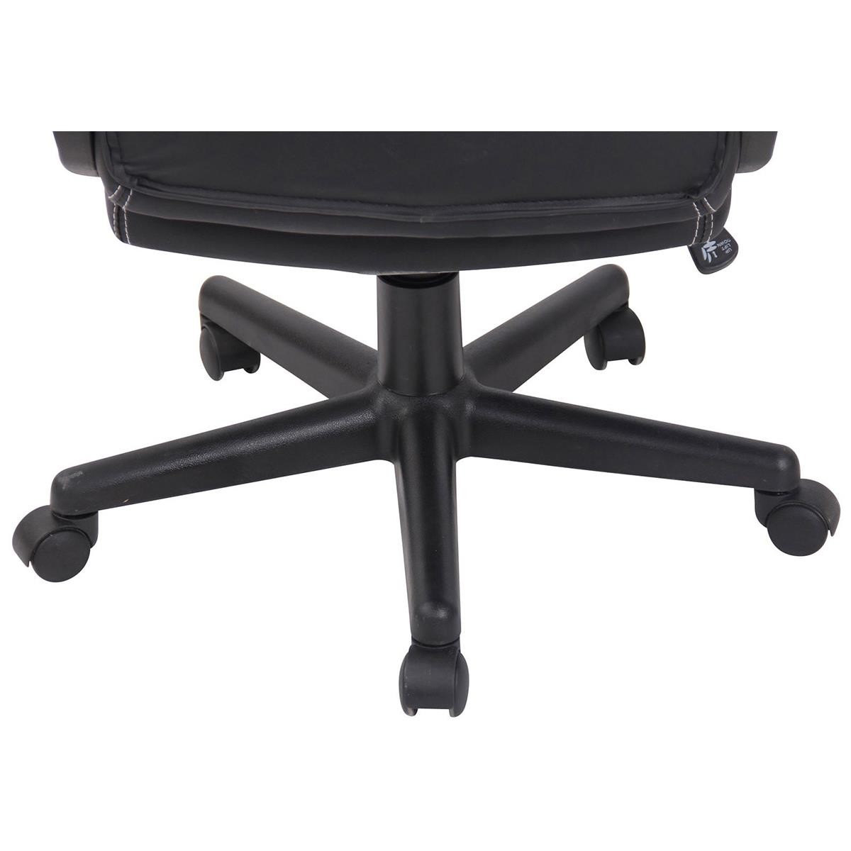 Silla Gaming MONTMELO, Espectacular Diseño Deportivo, En Piel y Tela, Color Negro