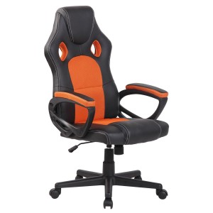 Silla gaming MONTMELO, diseño deportivo, color negro