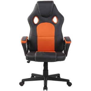 Silla gaming MONTMELO, diseño deportivo, color negro