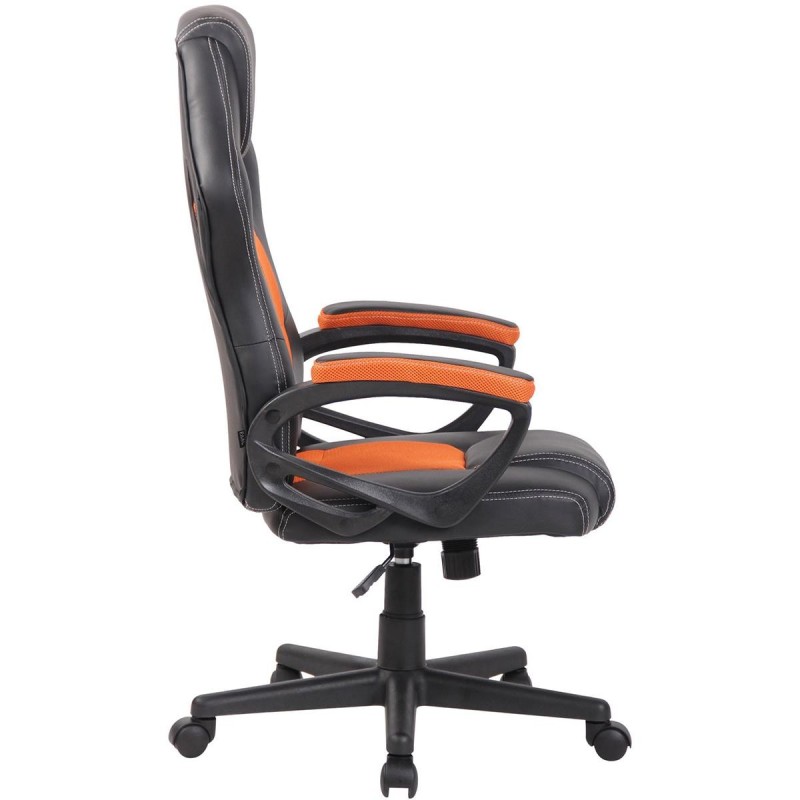 Silla gaming MONTMELO, diseño deportivo, color negro