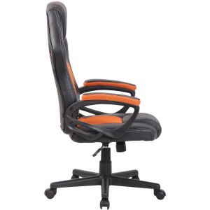 Silla gaming MONTMELO, diseño deportivo, color negro