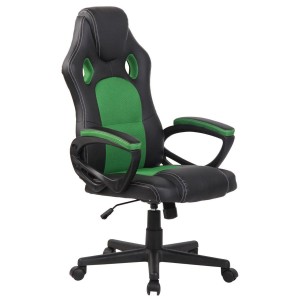 Silla gaming MONTMELO, diseño deportivo, color negro