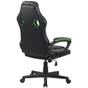 Silla gaming MONTMELO, diseño deportivo, color negro