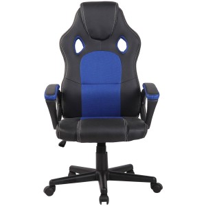 Silla gaming MONTMELO, diseño deportivo, color negro