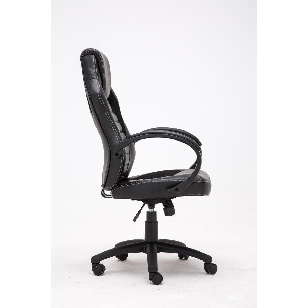 Silla Gaming ASCARI, Diseño Deportivo y Gran Comodidad, Piel y Tela, en Negro