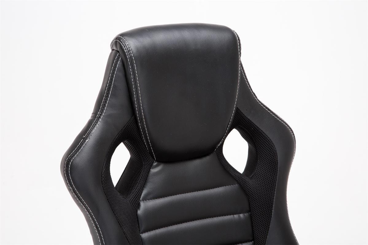 Silla Gaming ASCARI, Diseño Deportivo y Gran Comodidad, Piel y Tela, en Negro