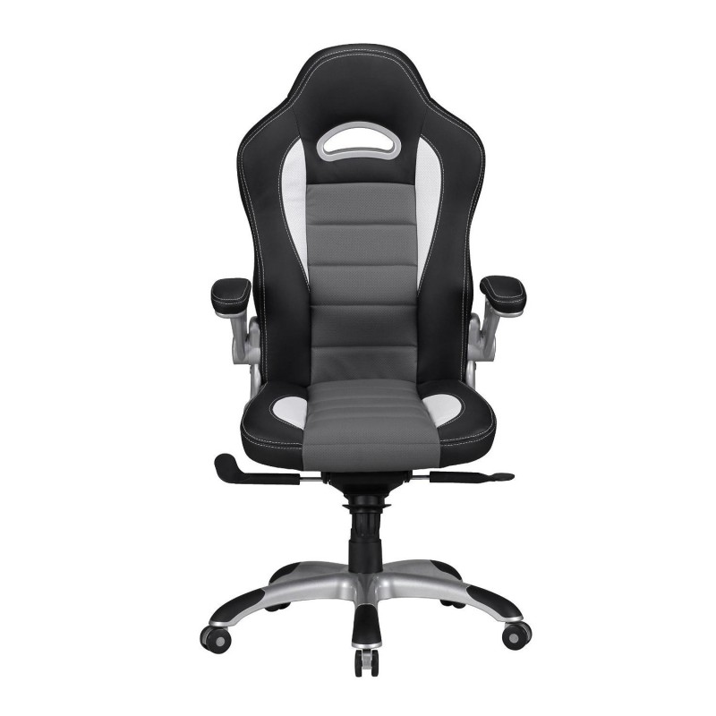 Silla Gaming NORIS de diseño deportivo, gran acolchado y para uso profesional de 8 horas, en negro