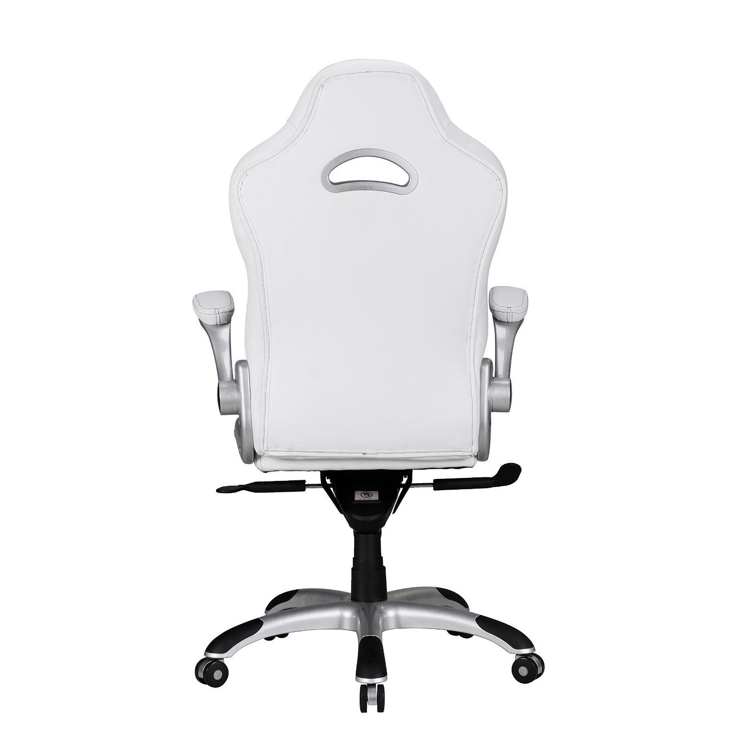 Silla de Ordenador NORIS con precioso Diseño gaming, Tapizada en Piel, Uso Profesional 8h, Negro
