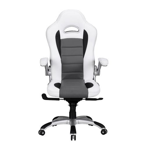 Silla de Ordenador NORIS con precioso Diseño gaming, Tapizada en Piel, Uso Profesional 8h, Negro