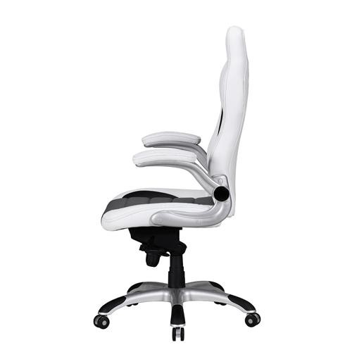 Silla de Ordenador NORIS con precioso Diseño gaming, Tapizada en Piel, Uso Profesional 8h, Negro