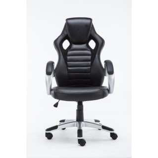 Silla gaming ASCARI PRO, diseño deportivo, color negro 2