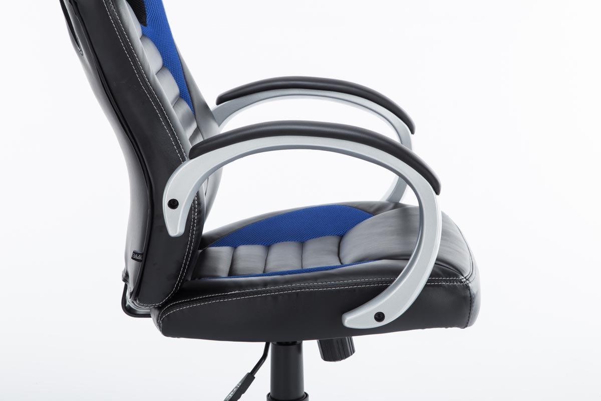 Silla Gaming ASCARI PRO, Diseño Deportivo y Gran Comodidad, Piel y Tela, en Negro