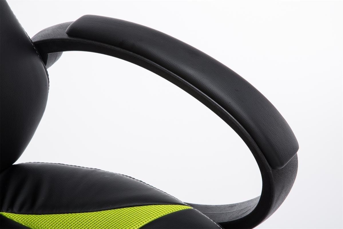 Silla Gaming JARAMA, Gran Comodidad y Diseño Deportivo, En Piel y Tela, Color Negro